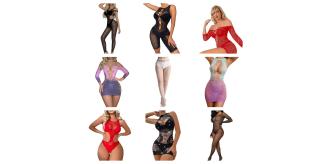Wholesale Job Lot of 50 Mixed Sexy Lingerie, Stockings, Bodysuits & More!