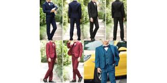Kid 3 Pcs Suit Blazer Jacket Tux Vest Waistcoat Trousers Prom Page boy school