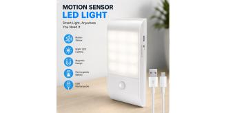 20x LED Motion Sensor Cabinet Lights USB Rechargeable Wireless Wardrobe Closet