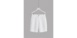 Wholesale Jot Lot of 10 Men's Club 826 White Linen Shorts - S-XXL