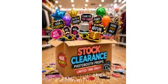 100 Mixed Photo Booth Props Bulk Lot Wedding Party Birthday Event Accessories Warehouse Clearance