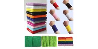 1000 pairs Sports Wrist Sweatbands Tennis Squash Badminton GYM Wristband Sport