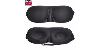 Approx 1000 pcs Black Soft Padded Blindfold Eye Mask Travel Sleep Aid Shade Cover 