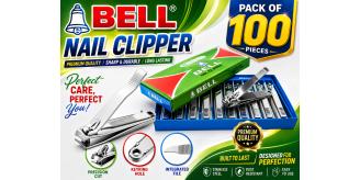 100pcs X BELL Toe Nail Clippers Stainless Steel  Nail Cutters Large Heavy Duty Trimmer Nipper Finger Effortless