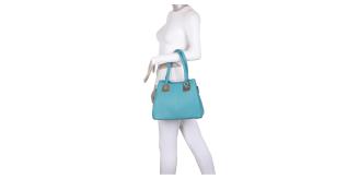 30 pcs Mix Colours -Soft Pu Medium Size 3 Compartment Front Square Metal Details Tote Bag Shoulder Bag