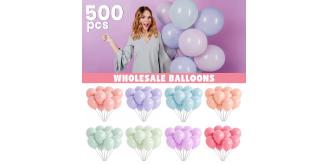 Party Balloons 500 pcs 10" Assorted Latex Mixed Colours Birthday Wedding Event Decoration Clearance Stock