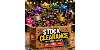 Job Lot 250x Mixed Photo Booth Props - Warehouse Clearance Stock UK Wholesale