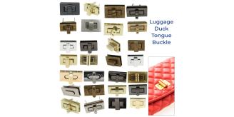 Twist Turn Lock Clasp Fasteners 100 pcs Mixed Sizes Handbag Purse Repair Craft Job Lot UK