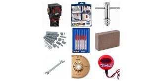 One Off Job Lot of 100 Mixed DIY Garage Tools, Hardware & Workshop Supplies