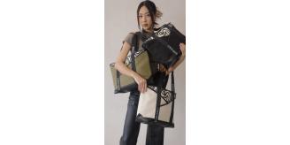 120 x Designer Canvas Tote Bag Shoulder Bag | Mixed Colours | Japanese Origami-Inspired Design