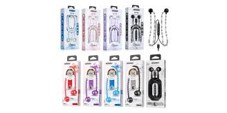 20pcs-Pearl and Beads Effect Luxury In-Ear Headphones For Sports Running Gym Travel Built-In Mic-Mixed|GCBT027/028-20pcs-Random|UK SEL