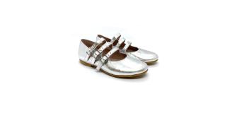 Wholesale Job Lot of 6 The Eugens Girl's Alice Silver Mary Jane shoes