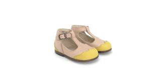 Wholesale Job Lot of 5 The Eugens Girl's Dione Nude/Tournesol T-bar Shoes