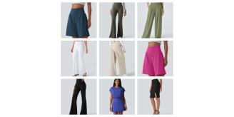 One Off Joblot of 20 Halara Trousers, Shorts, Socks and Tops