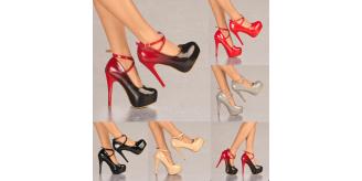 Wholesale Clearance 800 Pairs Womens Stiletto Pumps Patent Faux Suede Party Shoes