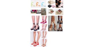  Wholesale Clearance 300 Pairs Womens Summer Heels Sandals Flats Slides Shoes Job Lot