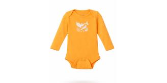 Long Sleeve Baby Bodysuit - Dolphin - 0-24M - Organic Cotton & Bamboo