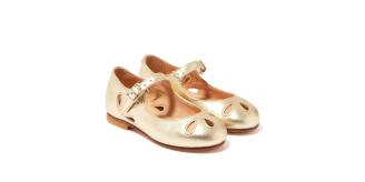 Wholesale Job Lot of 4 The Eugens Girl's Alexa Gold Mary Jane Shoes