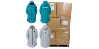 Pallet of 144 Mixed Ultra Dry Waterproof Changing Robes (XS-XL)