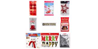 One Off Joblot of 252 Mixed Christmas Decorations and Accessories