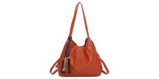 Mix Colour 30 pcs-Soft Pu Medium Large Size 3 Compartment Hobo Shoulder Bag with Multicolour Tassels