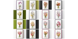 A4 Assorted Floral Art Prints