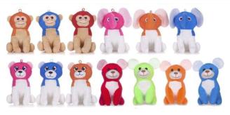 6.5"/16cm Mixed Animal Plush Grabber Prizes x240 - Clearance Soft Toys