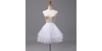 Girls White Petticoat Underskirt Short Skirt for Dress Outfit 3-10Y One size
