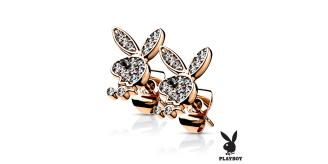 Wholesale Job Lot of 20 Pairs of Playboy CZ Earrings