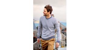 Job Lot of 5 Brakeburn Men's Cream Fishermans Jumper