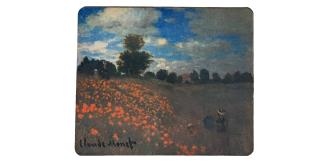 Claude Monet Poppy Field Mouse Mat, Non Slip Desk Mat , Art Print 20x24cm