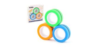 42 x Magnetic Fidget Spinner Ring Sets 3 Pack Stress Relief Sensory Toys