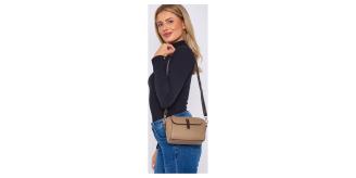 MIX 40 PCS -Small PU Two-toned Flap Over Cross Body Bag-6836