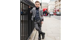 Boys Velvet Military Jacket Vintage Casual Coat Cotton Style Kids 3-12 Years