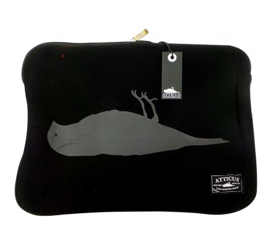 Joblot of 10 Atticus Laptop Cases Axis 15" Black 'Dead Bird' Logo Zip-Up