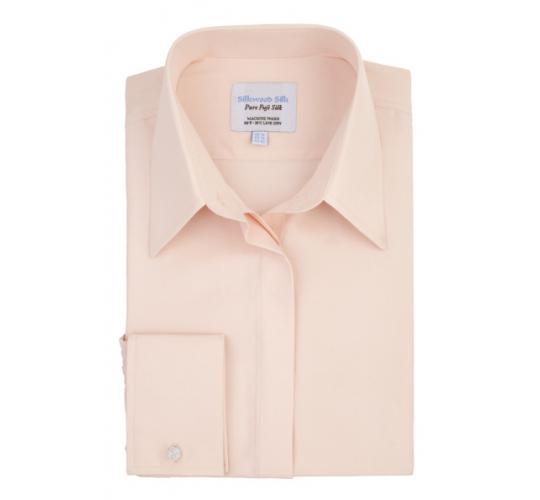Women's Silk Shirt. Colour: Pink. UK Sizes 8 to 16