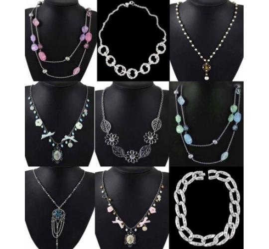 New 100 Fashion Multi chain necklace With large chunkey Pendent & Charm