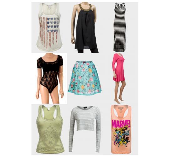 Joblot variety of ex-highstreet women's summer clothes- good range of sizes 6 - 20