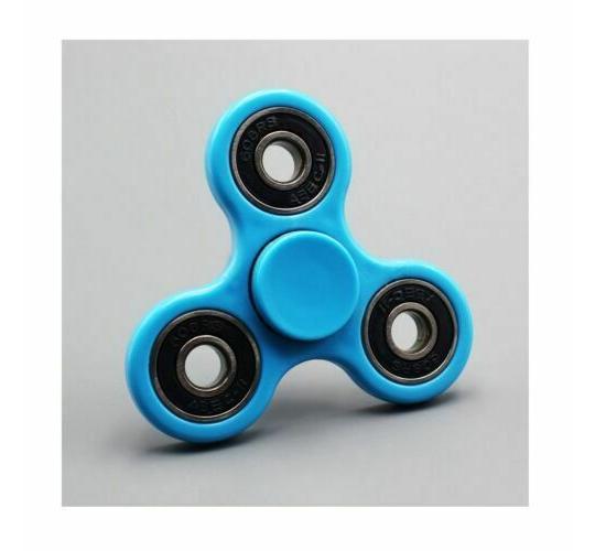 light blue Fidget Spinner Finger Spin EDC Anti Stress Toys UK wholesale joblot bulk