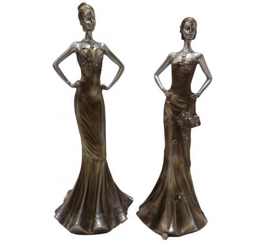 Wholesale Joblot of 4 Madame Posh Lady In Dress Figurines 2 Styles 11932
