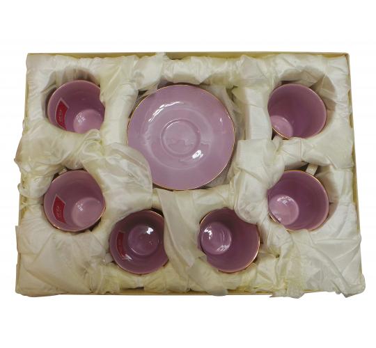 Wholesale Joblot of 5 Madame Posh 'Jasmine' Tea Cup & Saucer Sets Lilac 41278