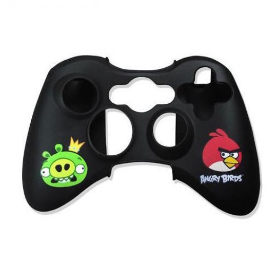 Job Lot of  480 x Angry Birds Black Silicon Skin Wrap for Xbox 360 Control Pads 