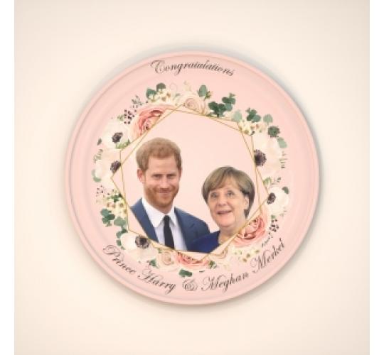 Princess Merkel and Price Harry party ware (with slight printing error)