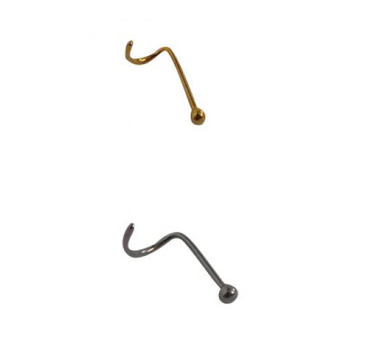 Wholesale Joblot of 30 DesignSix Part-Spiral Body Piercings Silver & Gold