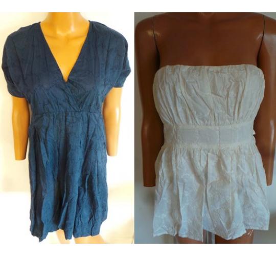 One Off Joblot of 5 Pink Soda Ladies Dresses/Tops Navy/Ivory Sizes XS/S