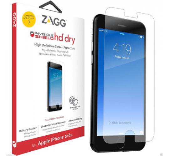 50 x Genuine ZAGG InvisibleSHIELD iPhone 8 7 6S 6 HD Dry Screen Protector Guard Clear (IP7HDS-F00)