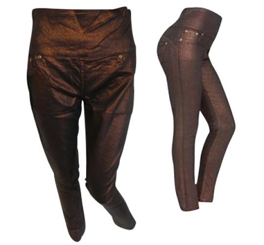 Wholesale Joblot of 10 Avon Womens Metallic Jeggings Bronze Size 8/10