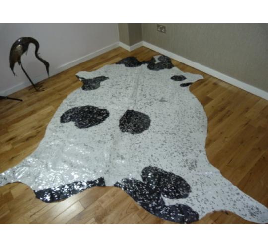 Metallic Cowhide Rugs (Rose Gold, Brown and Black)