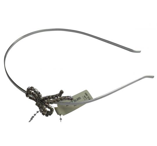 Wholesale Joblot of 30 Ex-High Street Girls Silver Bow Headbands