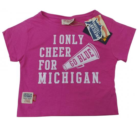 Wholesale Joblot of 10 American Freshman I Only Cheer For Michigan Girls T-Shirt